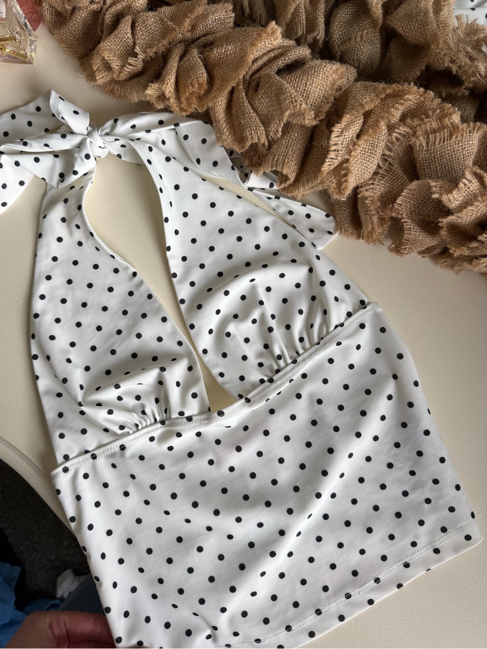 Edikted Polka Dot Halter Top